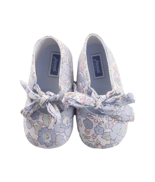 A White Booties from Jacadi in size 12-18M for girl. (Back View)