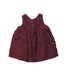 A Red Sleeveless Dresses from The Little White Company in size 0-3M for girl. (Back View)