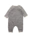 A Black Long Sleeve Jumpsuits from Petit Bateau in size 3-6M for boy. (Back View)