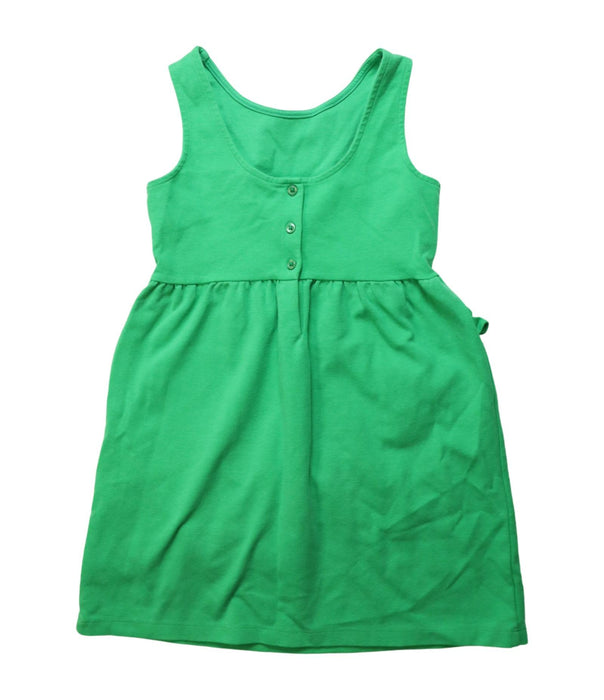 A Green Sleeveless Dresses from Janie & Jack in size 6T for girl. (Back View)