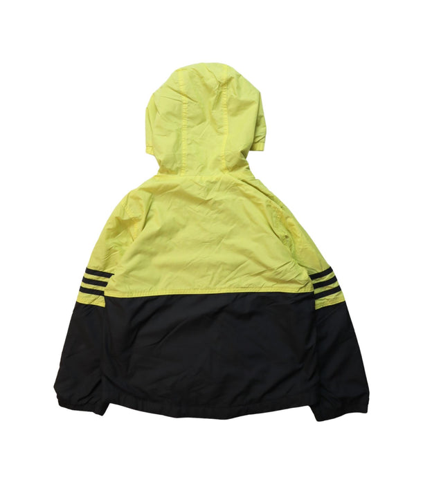 A Yellow Lightweight Jackets from Adidas in size 4T for neutral. (Back View)