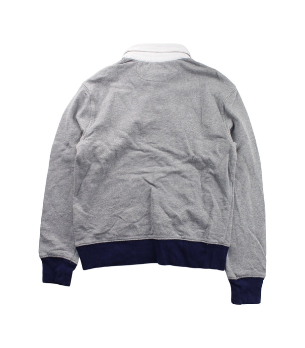 A Grey Buttoned Sweatshirts from Polo Ralph Lauren in size 8Y for boy. (Back View)
