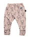 A Black Sweatpants from Hux in size 3-6M for girl. (Front View)
