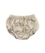 A Beige Bloomers from Jamie Kay in size 3-6M for girl. (Front View)