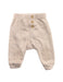 A Beige Sweatpants from Purebaby in size 0-3M for girl. (Front View)