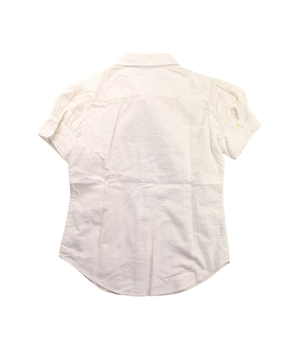 A White Short Sleeve Shirts from Ralph Lauren in size 8Y for girl. (Back View)
