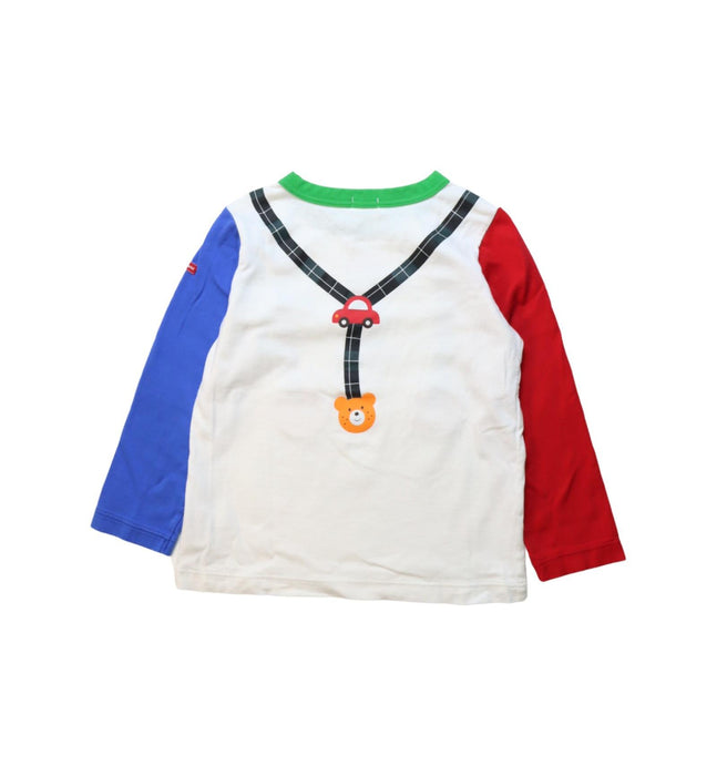 A Multicolour Long Sleeve T Shirts from Miki House in size 4T for boy. (Back View)