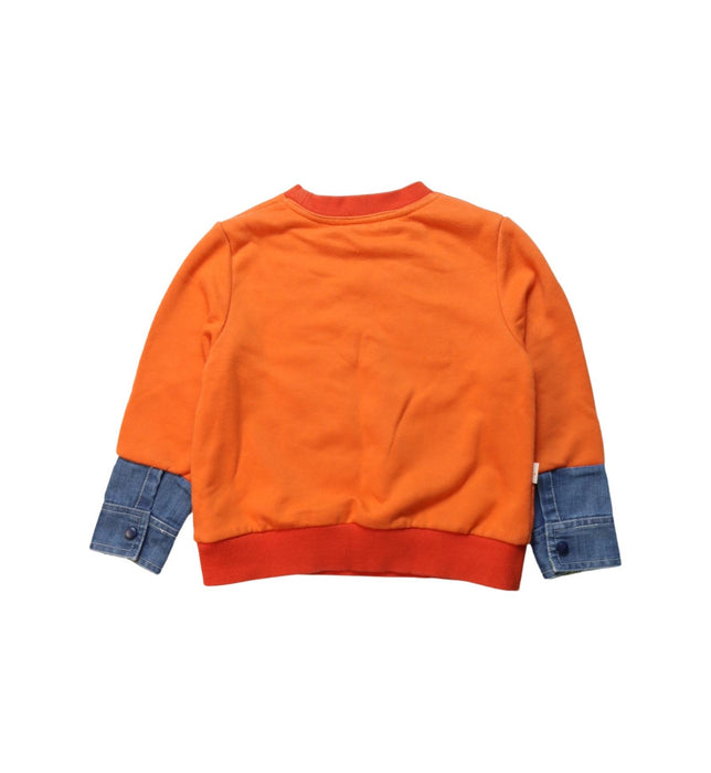A Multicolour Crewneck Sweatshirts from As Know As Ponpoko in size 4T for boy. (Back View)