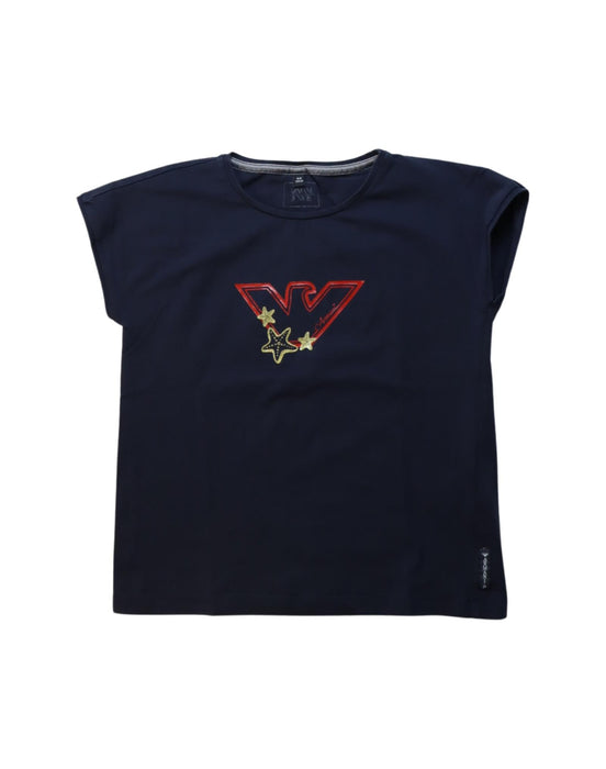 A Multicolour Short Sleeve T Shirts from Armani in size 8Y for girl. (Front View)