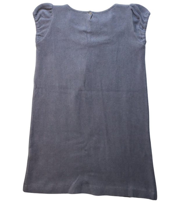 A Grey Short Sleeve Dresses from Marie Puce in size 8Y for girl. (Back View)