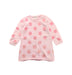 A Pink Sweater Dresses from Seed in size 6-12M for girl. (Front View)