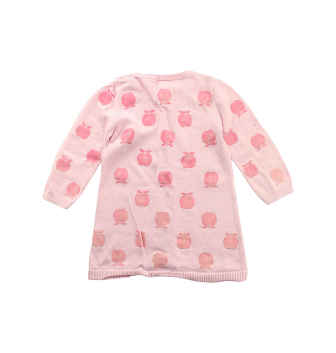 A Pink Sweater Dresses from Seed in size 6-12M for girl. (Back View)