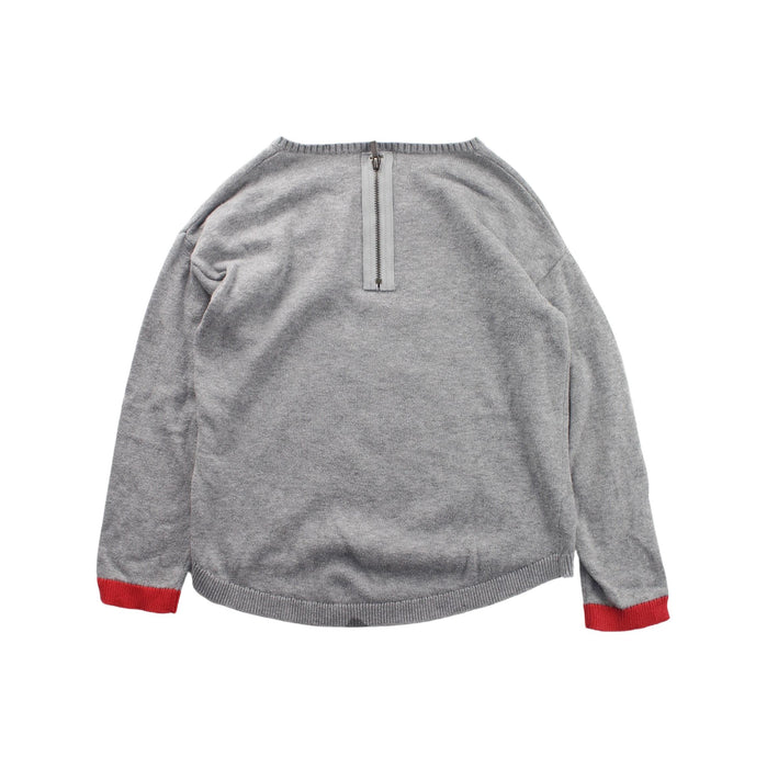 A Grey Knit Sweaters from Pumpkin Patch in size 5T for boy. (Back View)