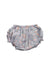 A Blue Bloomers from Velveteen in size 6-12M for girl. (Front View)