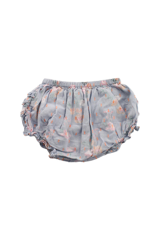 A Blue Bloomers from Velveteen in size 6-12M for girl. (Front View)