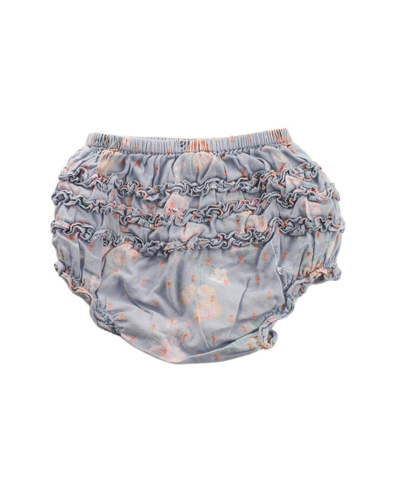 A Blue Bloomers from Velveteen in size 6-12M for girl. (Back View)