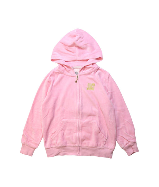 A Pink Pants Sets from Juicy Couture in size 6T for girl. (Front View)