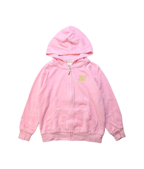 A Pink Pants Sets from Juicy Couture in size 6T for girl. (Front View)