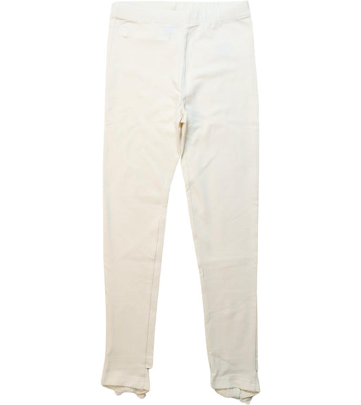 A White Leggings from Polo Ralph Lauren in size 6T for girl. (Front View)