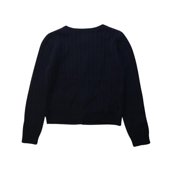 A Black Cardigans from Bonpoint in size 8Y for girl. (Back View)