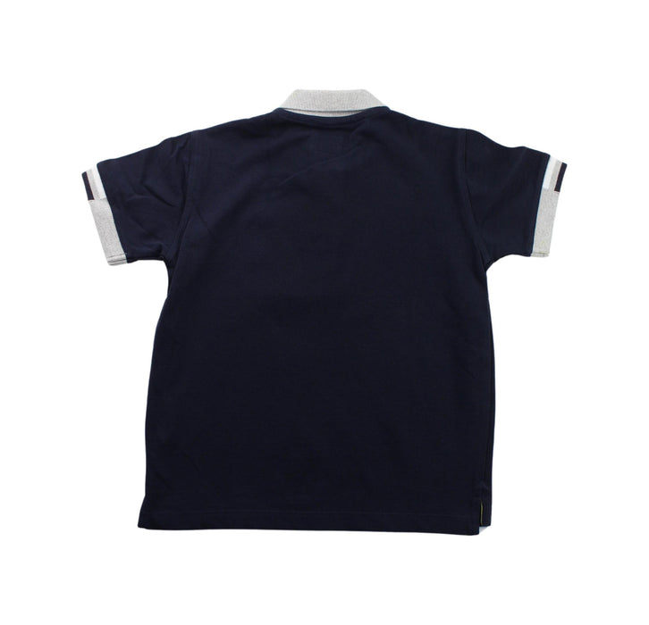 A Blue Short Sleeve Polos from Armani in size 5T for boy. (Back View)