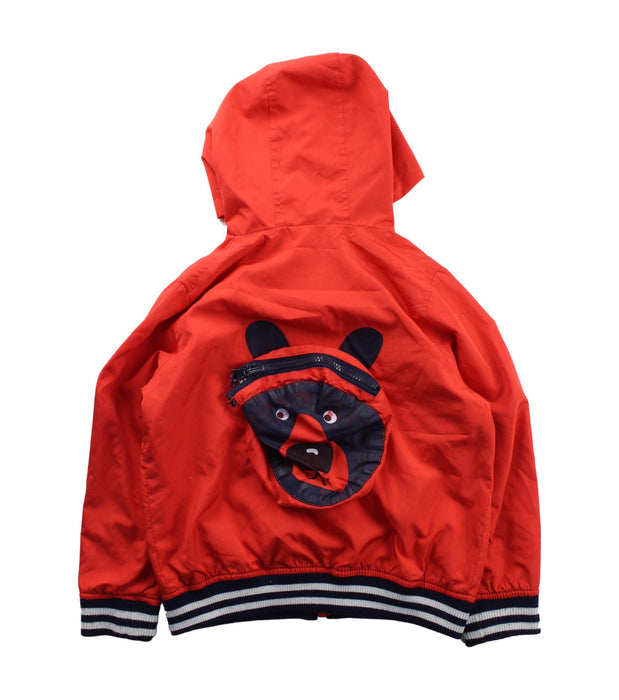 A Red Lightweight Jackets from Seed in size 5T for boy. (Back View)