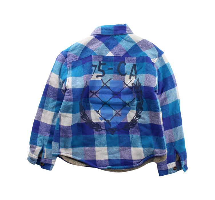 A Blue Long Sleeve Shirts from Guess in size 6T for boy. (Back View)