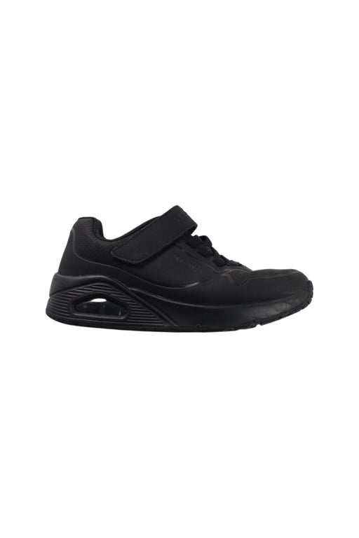 A Black Sneakers from Skechers in size 7Y for boy. (Front View)
