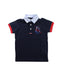 A Blue Short Sleeve Polos from Chickeeduck in size 4T for boy. (Front View)
