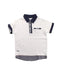 A White Short Sleeve Polos from Chickeeduck in size 4T for boy. (Front View)