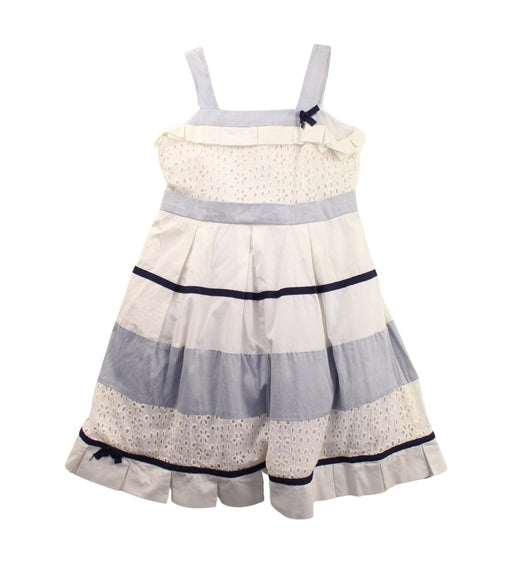 A Grey Sleeveless Dresses from Nicholas & Bears in size 6T for girl. (Front View)