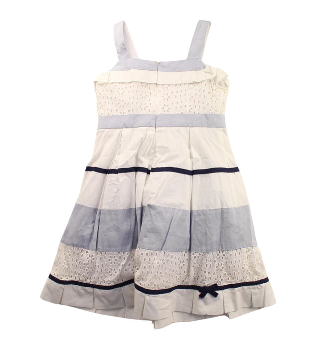 A Grey Sleeveless Dresses from Nicholas & Bears in size 6T for girl. (Back View)