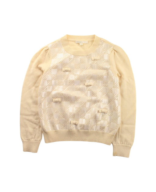 A Ivory Knit Sweaters from Nicholas & Bears in size 6T for girl. (Front View)