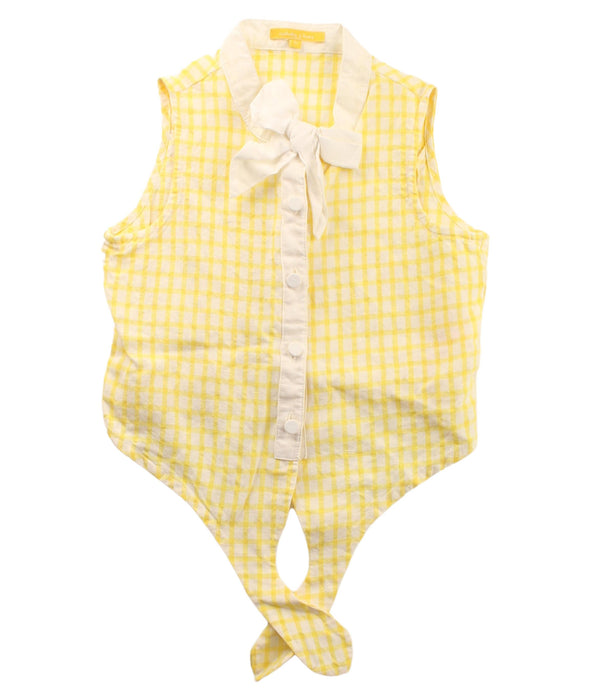 A White Sleeveless Shirts from Nicholas & Bears in size 8Y for girl. (Front View)