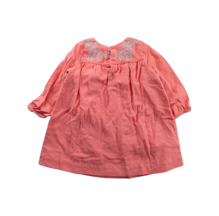 A Orange Long Sleeve Dresses from Bonpoint in size 2T for girl. (Back View)