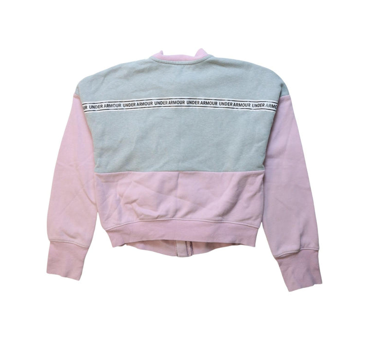 A Multicolour Zippered Sweatshirts from Under Armour in size 10Y for girl. (Back View)