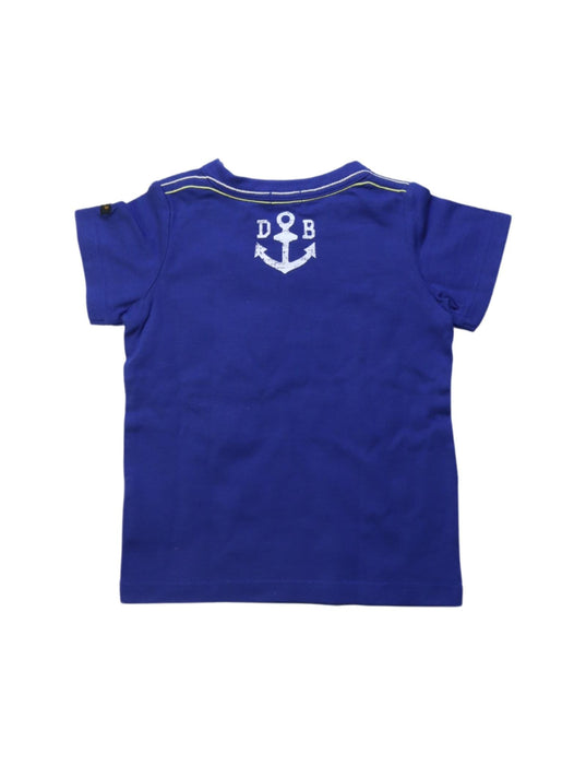A Blue Short Sleeve T Shirts from Miki House in size 12-18M for boy. (Back View)