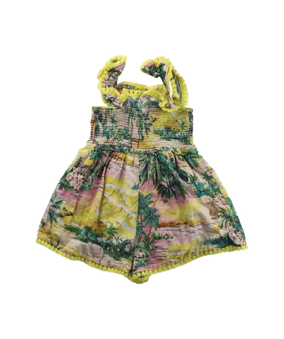 A Yellow Sleeveless Rompers from Zimmermann in size 4T for girl. (Back View)