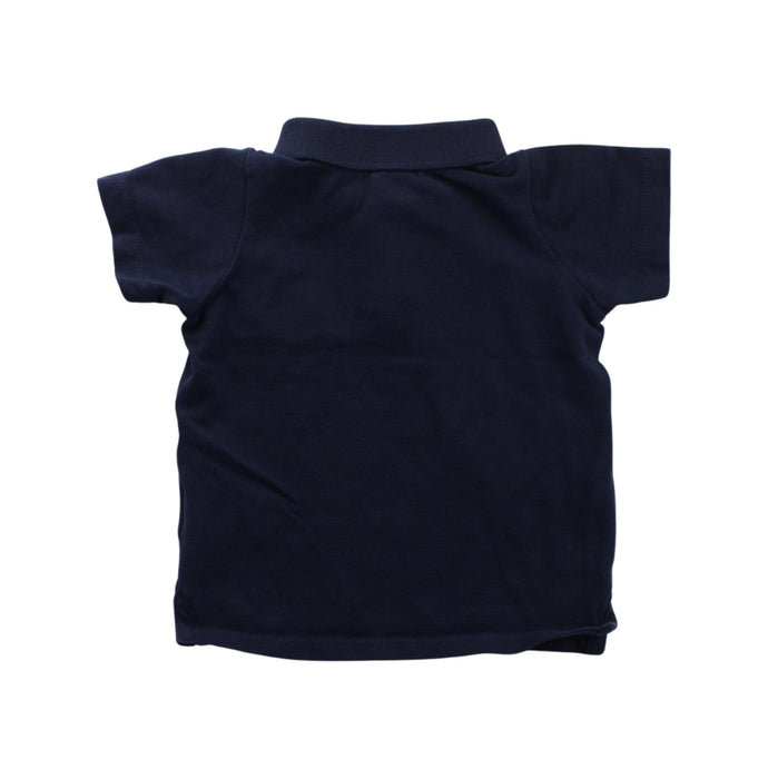 A Blue Short Sleeve Polos from Seed in size 3-6M for boy. (Back View)
