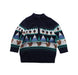 A Blue Knit Sweaters from Seed in size 3-6M for boy. (Front View)