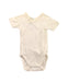 A White Short Sleeve Bodysuits from Petit Bateau in size 3-6M for neutral. (Front View)