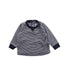 A Blue Buttoned Sweatshirts from Petit Bateau in size 3-6M for boy. (Front View)