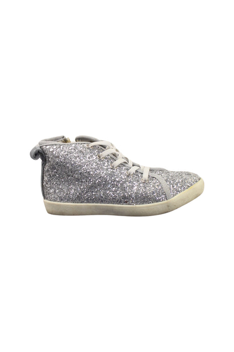 A Silver Sneakers from Seed in size 5T for girl. (Front View)