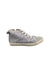A Silver Sneakers from Seed in size 5T for girl. (Front View)