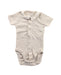 A White Short Sleeve Bodysuits from Petit Bateau in size 0-3M for girl. (Front View)