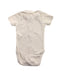 A White Short Sleeve Bodysuits from Petit Bateau in size 0-3M for girl. (Back View)