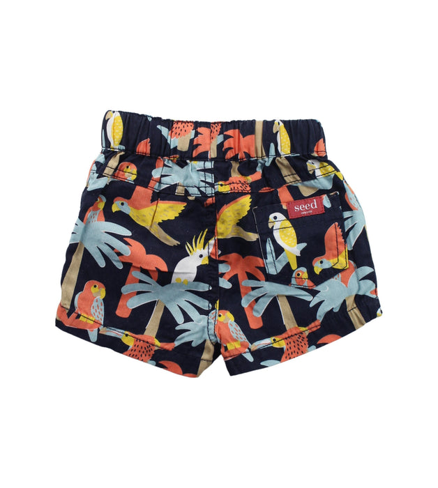 A Blue Shorts from Seed in size 0-3M for boy. (Back View)