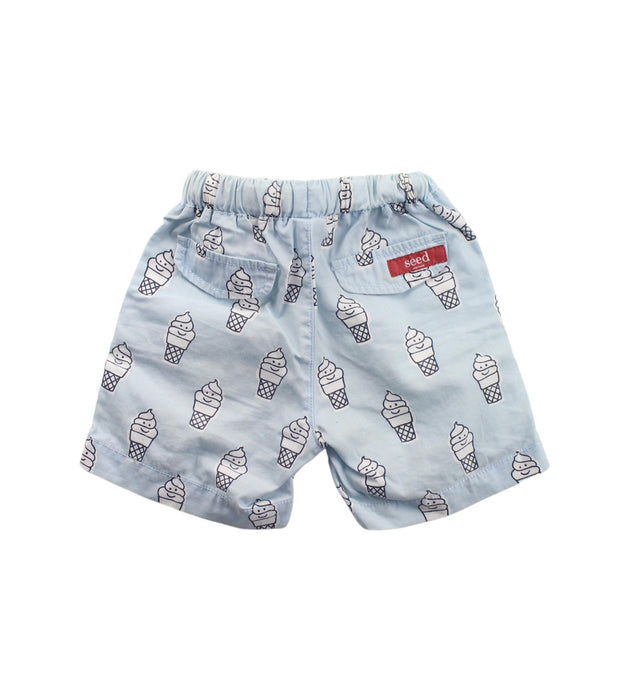A Blue Shorts from Seed in size 3-6M for boy. (Back View)