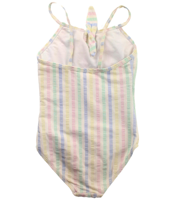 A White Swimsuits from Seed in size 3T for girl. (Back View)