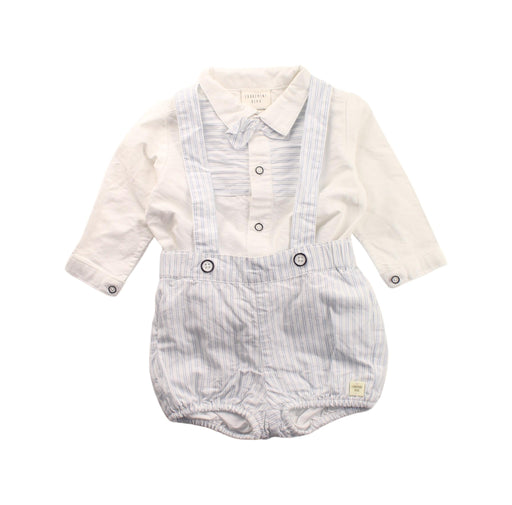 A Blue Long Sleeve Bodysuits from Carrément Beau in size 3-6M for boy. (Front View)